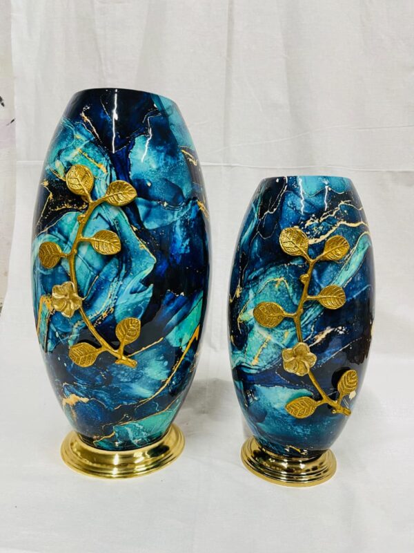 Unbreakable metal Flower pot set of 2 - Image 4