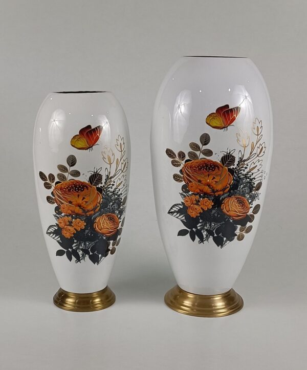 Unbreakable metal Flower pot set of 2
