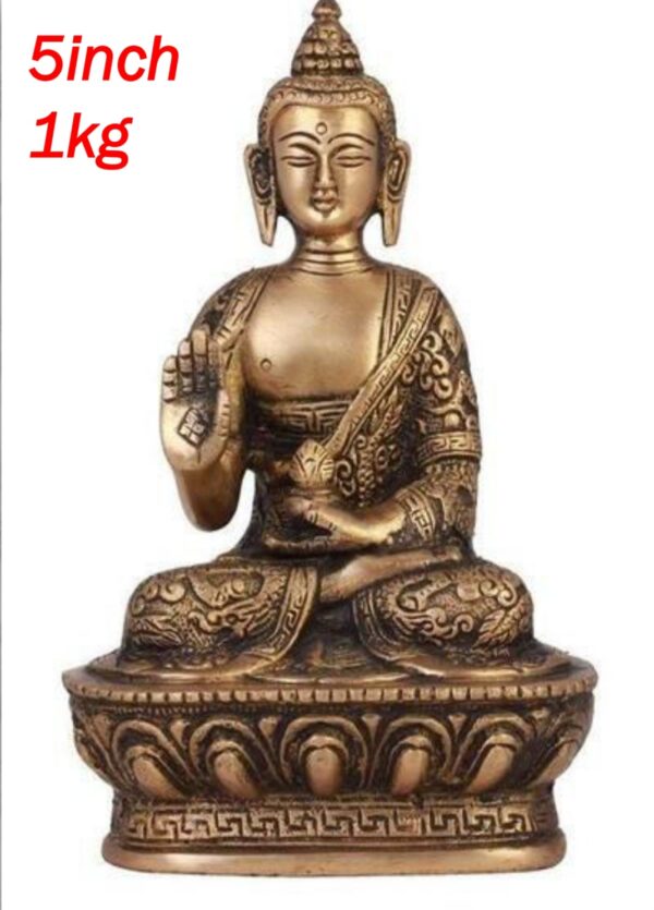 Brass Antiques - Brass Buddha with Antique Coating