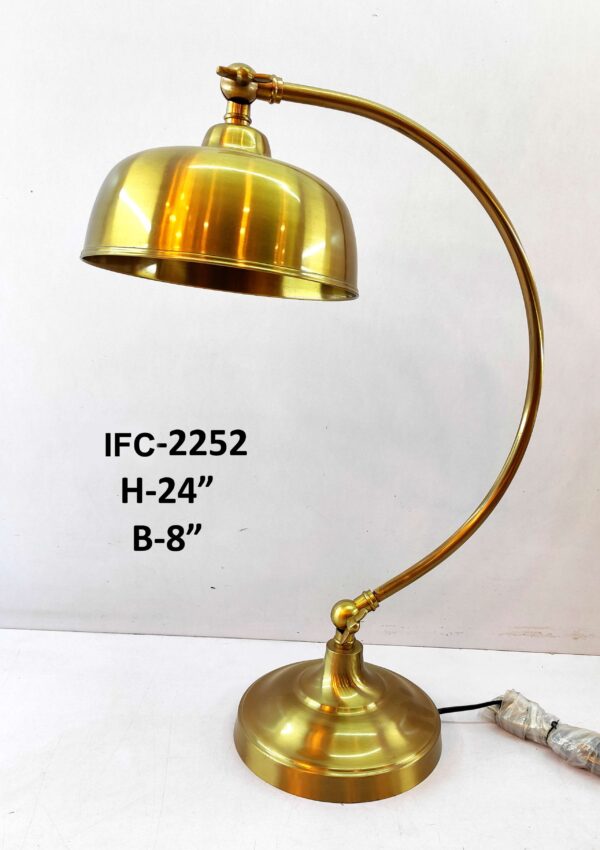 Brass Antiques - Antique Desk TableLamp/Bedside Lamps/Brass Gold Metal Lamp/Decor for Living Room Bedroom House Bedside Nightstand