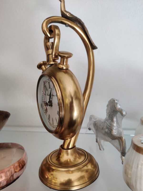 Silver Table Clock for Home Decoration, Table Decoration, Living Room and Office Room - Image 2